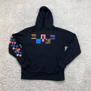 Marvel Sweater Herren Small Schwarz Classic Logo Kapuzen Hoodie Außenpullover - Bild 1 von 17