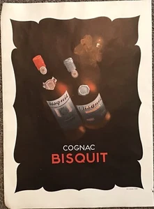 Anuncio original francés vintage - coñac BISQUIT - 1951 - Imagen 1 de 1