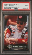1994 Legends Sports Memorabilia Silver NIGEL MANSELL Formula 1 Champion PSA 9