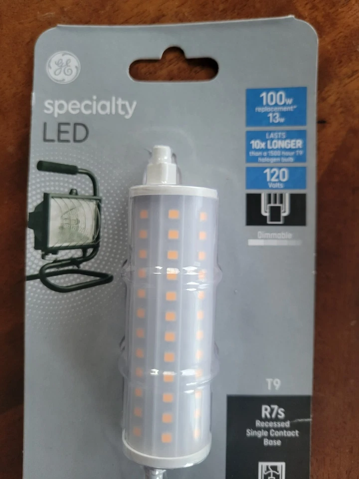 GE 100-Watt Equivalent R7S 118MM (appx. 5") Base LED Light Bulb, - TEN (10) - Image 1 of 3