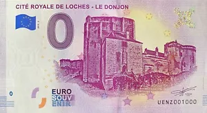 Geldschein 0 Euro Cite Royale De Loches Kerker Frankreich 2019 Nummer 1000 - Bild 1 von 1