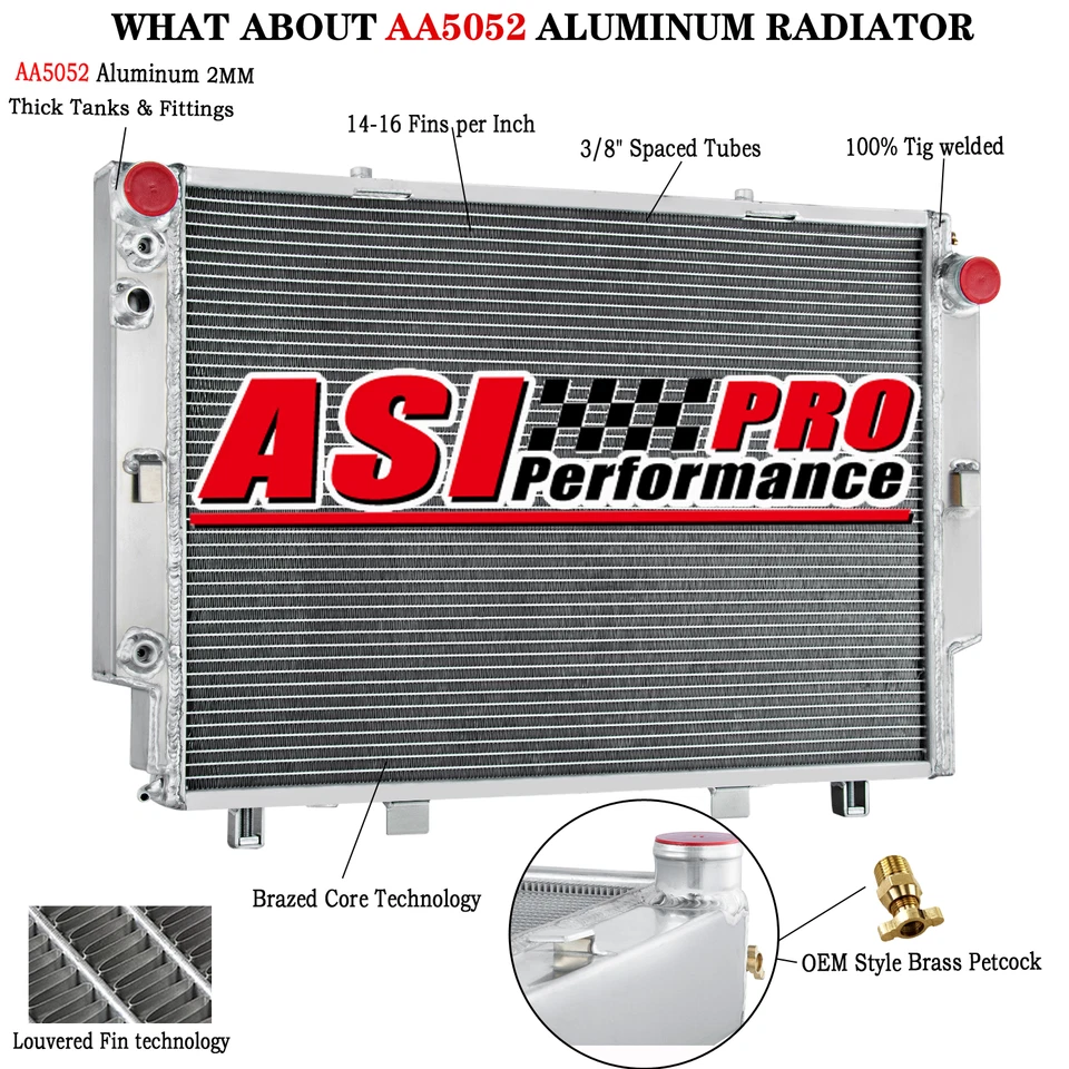 2Row Radiator For MERCEDES-BENZ SL CLASS W140 S 400 420 500 600 SEL 1991-1999 93 Foto 1 de 4