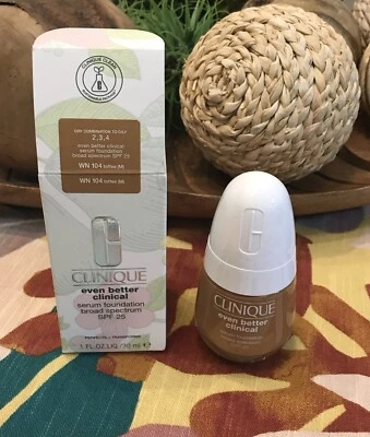 Clinique Even Better Clinical Serum Foundation SPF 25 (WN 104 Toffee(M) )new - Image 1 of 4