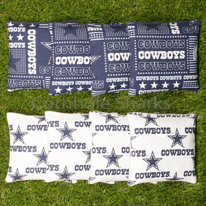 Juego de 8 bolsas de frijoles Cornhole de regulación ACA Dallas Cowboys ¡Envío gratuito! - Imagen 1 de 2