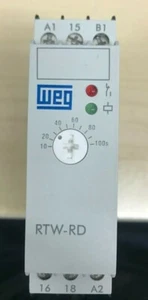 WEG OFF DELAY ELECTRONIC TIMING TIMER RELAY 240V RTW-RD 10 TO 100 SEC - Picture 1 of 2