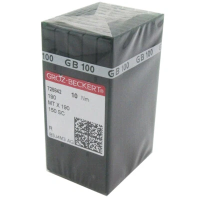 100PCS Groz-Beckert 190, MTX190, SY7555, 150SC Industrial Needles 49mm Length