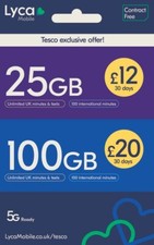 Lyca Mobile SIM Card PAY AS YOU GO SEALED 4G Data Trio Sim nano mini PAYG 