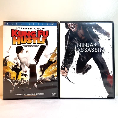 KUNG FU HUSTLE / NINJA ASSASSIN (DVD) Action Adventure Martial Arts Comedy - Image 1 of 4