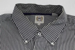 Cinch Men's 2XL Black White Stripe Long Sleeve Western Button-Up Shirt Casual - Picture 1 of 8
