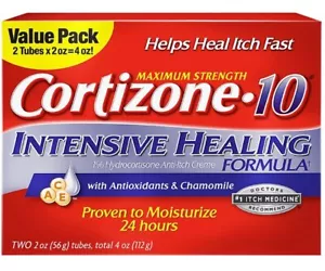 Cortizone 10 Itch Relief, Maximum Strength, Calming Aloe Vera, 2 Pack 56g Each - Picture 1 of 4