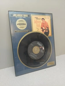ELVIS PRESLEY “Jailhouse Rock/Treat Me 45 Framed RIAA-Certified Platinum record - Picture 1 of 2