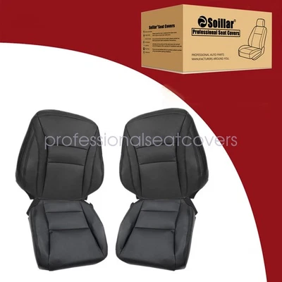 For 2013 2014 2015 2016 2017 Honda Accord Front Bottom & Top seat Cover Black - Изображение 1 из 4