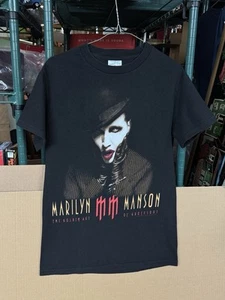 Vintage Marilyn Manson Shirt Golden Age Of Grotesque Tour 2003 Size Small Black - Picture 1 of 13