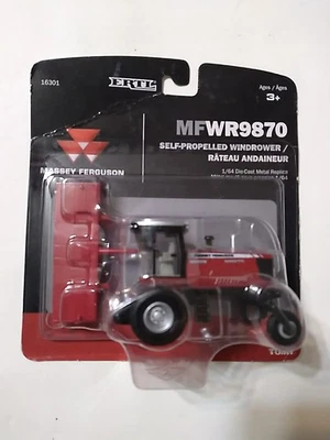 Ertl MFWR9870 Massey Ferguson self-propelled windrower, 16301, 1/64 scale, Tomy - Image 1 of 4