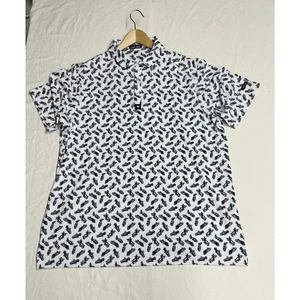 Bad Birdie Golf Poloshirt Herren Gr. 2XL Allover Print Golf Performance - Bild 1 von 9