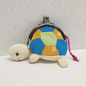 Japanese Style Cute Smiley Turtle Clasp Change Coin Purse - Picture 1 of 18