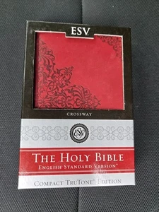 ESV Double Column Legacy Bible (TRUTONE, Burgundy) Very Good +￼ - Picture 1 of 9