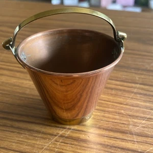 Vintage Miniature Copper and Brass Bucket~ Rivets ~5cm Tall - Picture 1 of 6