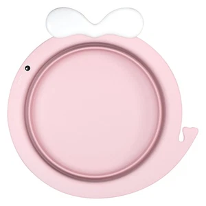 1pc Portable Washbasin Basin Cartoon Whale Clouds Folding Washing Basin - Picture 1 of 12