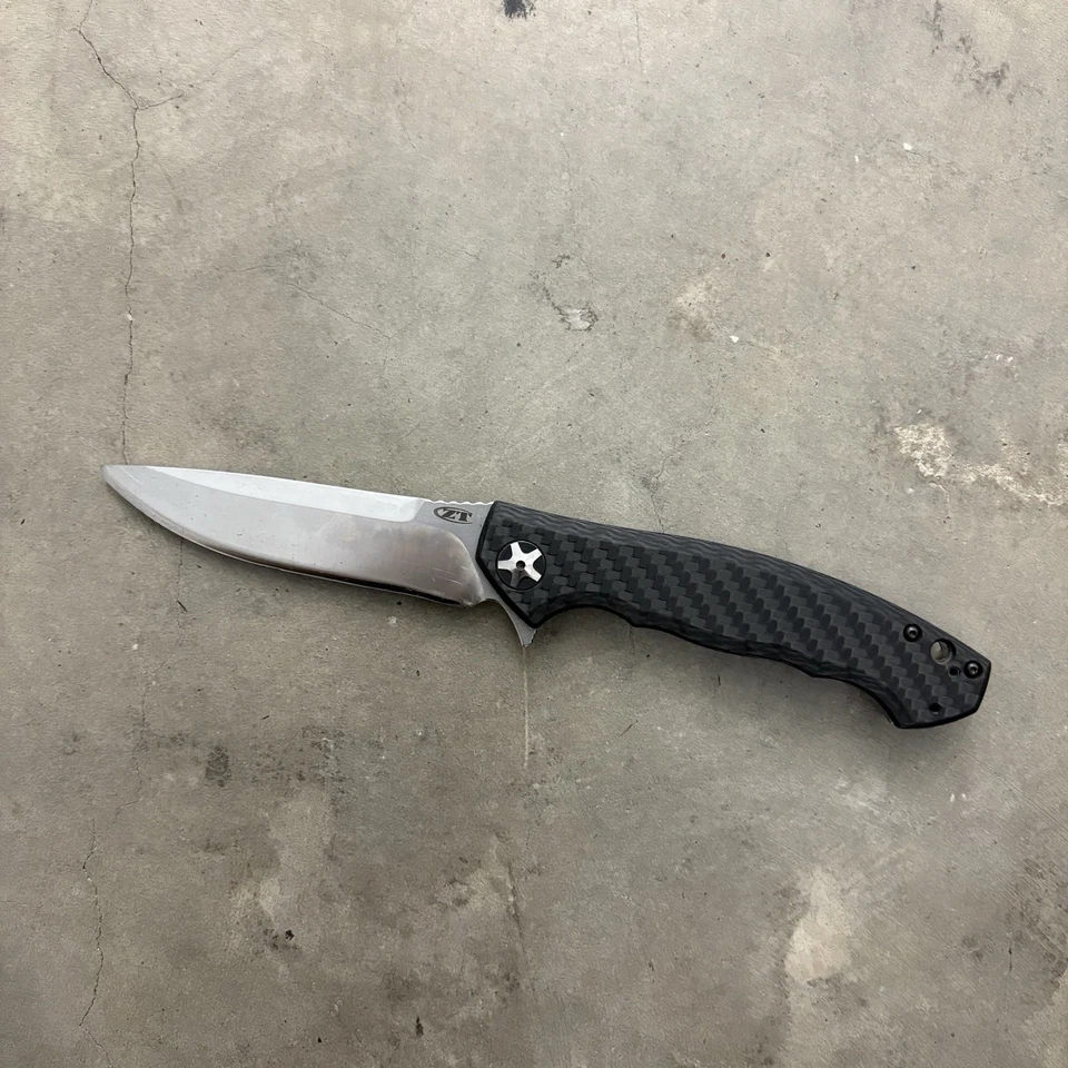 Складной нож Zero Tolerance ZT 0452CF большой Sinkevich из углеродного волокна сделано в США - Изображение 1 из 4