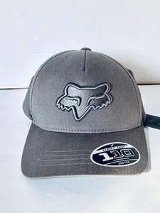 Fox Racing Flex Fit 110 Youth Gray SnapBack Hat New Adjustable Cotton Read OS - Picture 1 of 9