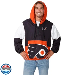 FOCO Philadelphia Flyers NHL Mens Warm-Up Windbreaker - M - Picture 1 of 5