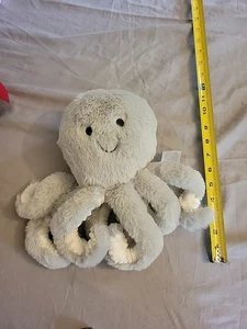 Lambs & Ivy Ocean Blue Plush Gray Octopus Stuffed Animal Toy - Inky - Picture 1 of 4