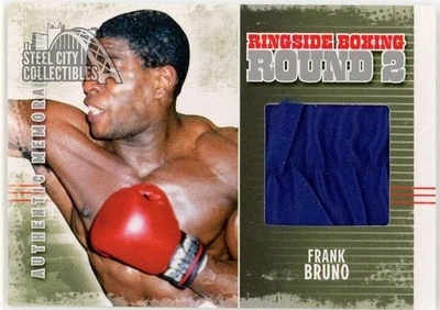 Frank Bruno 2011 ITG Ringside Boxing Silver Trunks Card #AM-30 (Blue) - Image 1 of 2