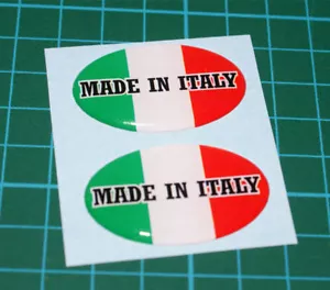 MADE IN ITALY resin domed stickers (Pair) - UK SELLER - Picture 1 of 1