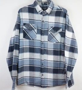 Architect Jean Co Flannel Shirt Men's Gray Plaid Button-down XL - Picture 1 of 7