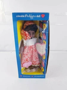 Vintage A Lovable Pedigree Vinyl  Walking Black Doll 'Cleo  Walker' Boxed - Picture 1 of 12