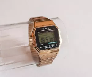 Timex 34mm Gold Classic Retro Watch Good Condition T786779J - Picture 1 of 5
