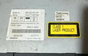 8612042140 audio system cd radio for TOYOTA RAV 4 (A3) EXECUTIVE 2005 186305 - Imagen 1 de 4