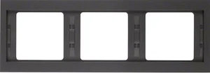 Berker Rahmen K.1 3fach 13737006 IP20 Abdeckrahmen anthrazit Blende Abdeckrahmen - Bild 1 von 12