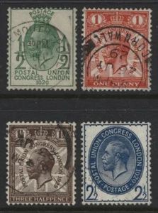 1929 ½d-2½d POSTAL UNION CONGRESS SUPERB USED SET OF FOUR. SG 434-7 - Picture 1 of 1