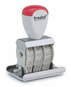 Estampilla de fecha de texto recibida manual de Trodat, años 2017 - 2028 (T2210/L1) - Imagen 1 de 2