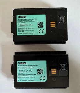 2 Batteries SEPURA 300-006351880m Ah 13,9 Wh (testé OK) - Zdjęcie 1 z 3