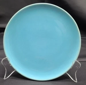 ANTIQUE CATALINA ISLAND POTTERY AQUA BLUE 7 INCH SALAD PLATE 1927-37 - Picture 1 of 3