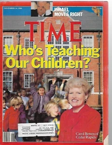 Time Magazine November 14, 1988- Who's Teaching Our Children? - Picture 1 of 3