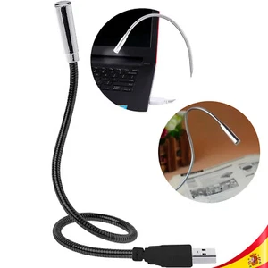 Lámpara LED Flexible USB 45cm Luz Blanca 6400K Bajo Consumo Ideal Lectura - Imagen 1 de 6