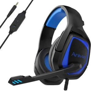 Gaming Headset Wired Headphone with Mic for PS5 PS4 xBox Series X/S Switch PC - Picture 1 of 5