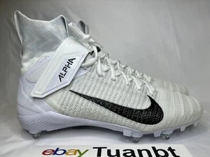 BRAND NEW Nike Alpha Menace Elite 2 Flyknit Men's Detachable Cleats CI1530-100 - Picture 1 of 7