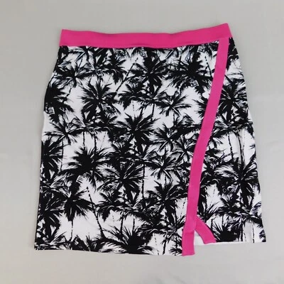 Falda INC International Concepts Petite con estampado de palma en contraste - PXL #214 Foto 1 de 4