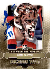 Gilles Gratton SIGNED auto 12/13 BTP BETWEEN THE PIPES card 150 NEW YORK RANGERS
