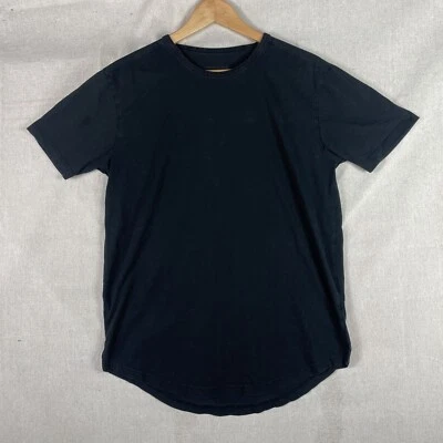 Camiseta negra mediana Alpha de algodón para hombre camiseta de ejercicio auténtica Foto 1 de 4