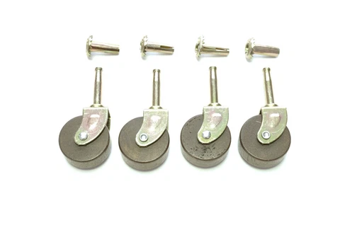 4 Furniture Casters Wood Furniture Casters Grip Neck Caster 1-5/8” Antique Style Cover