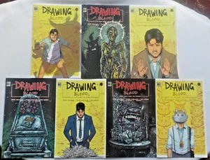 Lotto 7 fumetti Drawing Blood #1-4 FULL RUN più varianti Kevin Eastman dramadey - Foto 1 di 2