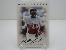 MATT LAWTON 1996 LEAF SIGNATURE SERIES BRONZE AUTOGRAPH! MINNESOTA TWINS!