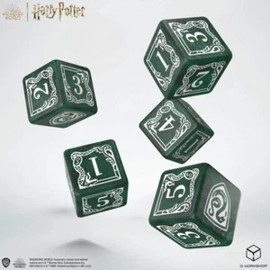 Q-Workshop BNIB Harry Potter Slytherin Dice & Pouch - Picture 1 of 2