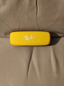 Ray-Ban Eyeglasses Case Yellow Hard Case for Glasses Case Only - Picture 1 of 6
